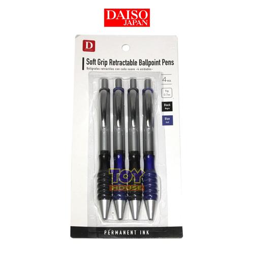 Foto Produk Daiso Soft Grip Retractable Ballpoint Pens - Pena dari toy house