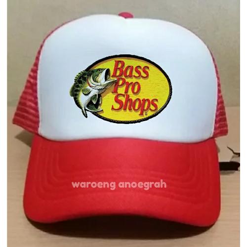 Jual Topi Mancing Jaring Bass Pro Merah 