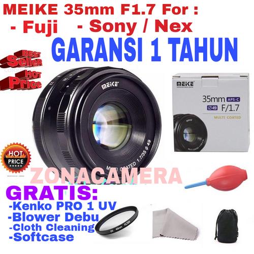 Foto Produk Lensa MEIKE 35mm APS-C F1.7 for Sony Nex/Fuji dari zona camera