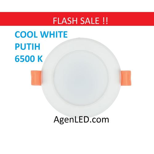 Foto Produk Lampu Downlight LED Panel Lamp 3W PUTIH 3 w watt 3watt COOL WHITE dari AgenLED