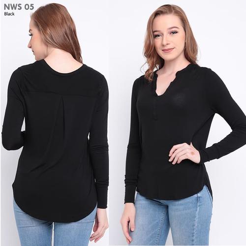 Jual Long sleeve V-Neck Tee - NWS 05 