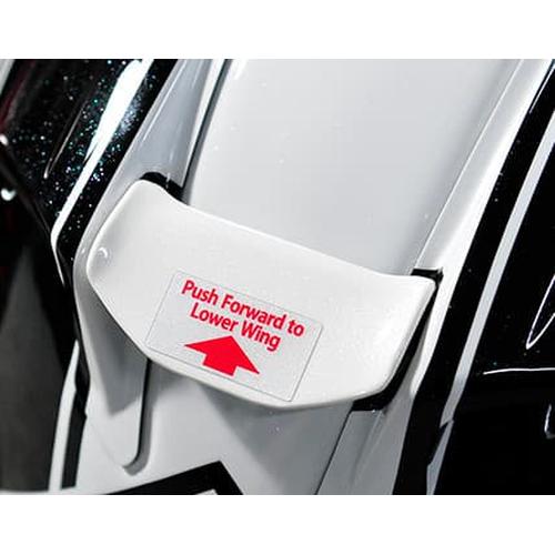 Foto Produk Sticker Push forward to lower wing Helm Arai not kyt ink shoei shark dari Fuel