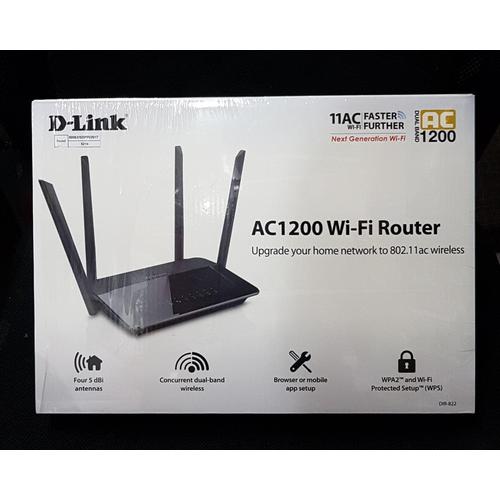 Foto Produk D-Link Dlink DIR-822 , AC1200 WI-FI Router dari Exadaya Loka Niaga