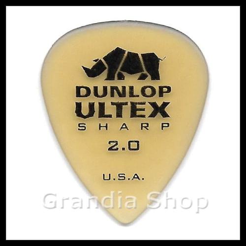Foto Produk Dunlop Ultex Sharp 2.0 Mm Guitar Pick / Pik Gitar 2.00 Usa dari Rico Drink
