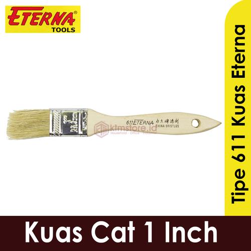 Foto Produk Kuas Eterna 1 Inch kuas cat tembok besi kayu 611 dari Tchome Official Store
