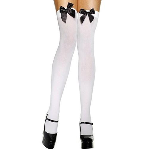 Gambar Koas kaki stocking pita atas - Putih dari Ag Collection Jakarta Utara Tokopedia