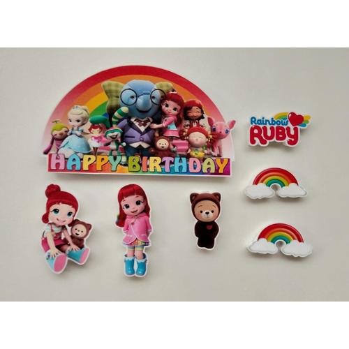 jual topper rainbow ruby untuk hiasan cake dll kab bandung sweet topper tokopedia