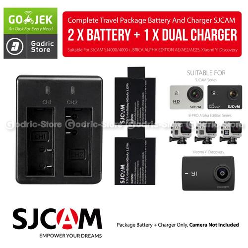 Foto Produk Complete Set Baterai/Battery Charger for SJCAM & BRICA B-PRO5 ALPHA dari G-Rex
