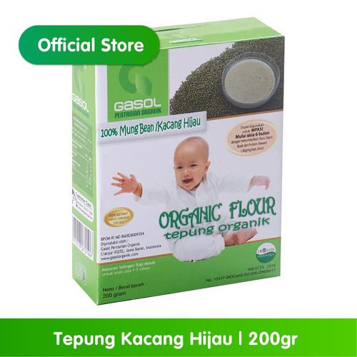 Foto Produk GASOL Organik Tepung Kacang Hijau 200Gr / 200 Gr / Makanan Bayi dari Gasol Organik Indonesia