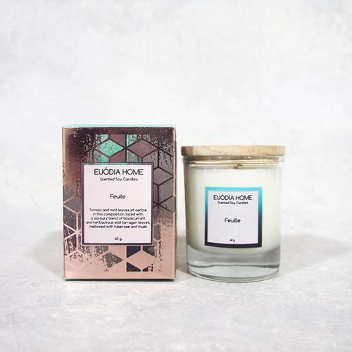 Foto Produk Feuille Soy Scented Candles 60 g dari Euodia Home Store