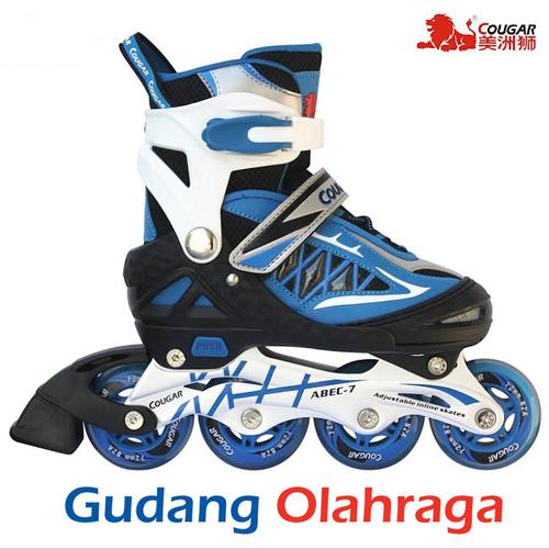 Foto Produk Sepatu Roda (Size L) Inline Skate COUGAR Blue Black dari Naila Store 014