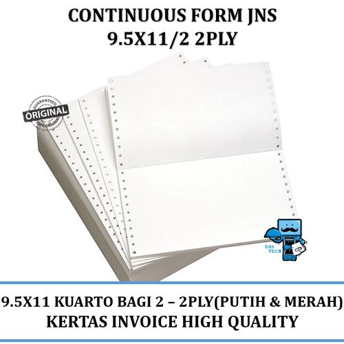 Gambar Continuous Form JNS 9.5x11/2 2 PLY NCR W dari Das Livia Computer Jakarta Pusat Tokopedia