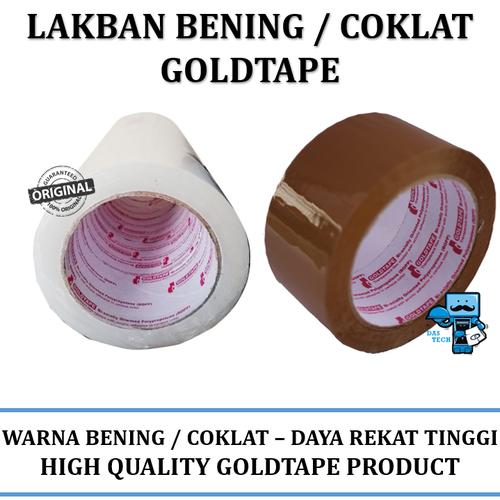 Foto Produk Lakban / Tape Bening/Coklat Goldtape dari Das Livia Computer