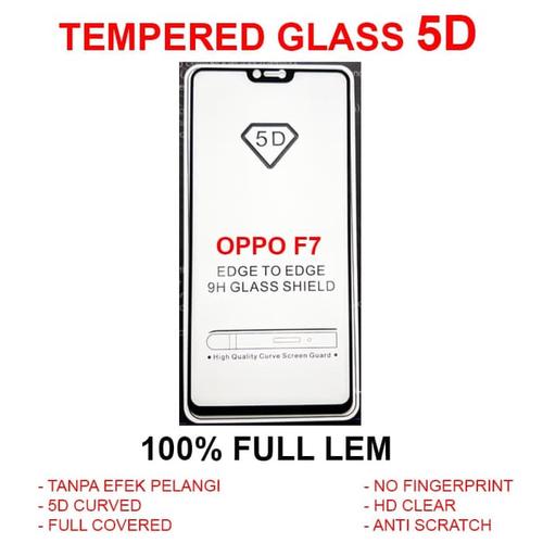 Foto Produk Oppo F7 Pro Plus full screen anti gores kaca 3D 4D TEMPERED GLASS 5D dari Case Pedia