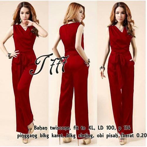 Jual JS FILA RED [Jumpsuit 0146 