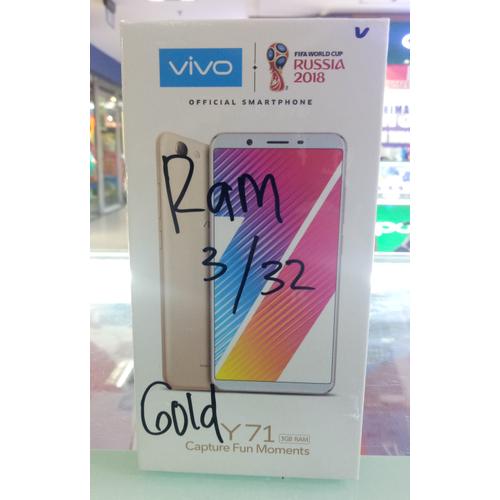 Foto Produk HP VIVO Y71 RAM 3GB ROM 32GB GARANSI RESMI VIVO - BLACK & GOLD - Emas dari WAHANA ACCESSORIES