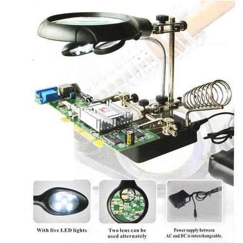 Foto Produk PEMEGANG | PENJEPIT PCB + KACA PEMBESAR DAN LAMPU SENTER LED dari HOUSE SPAREPART
