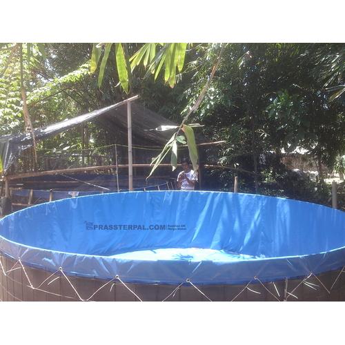 Gambar Kolam Terpal Bulat D1,5T1,2 dari prassterpalcom Kab. Kediri Tokopedia