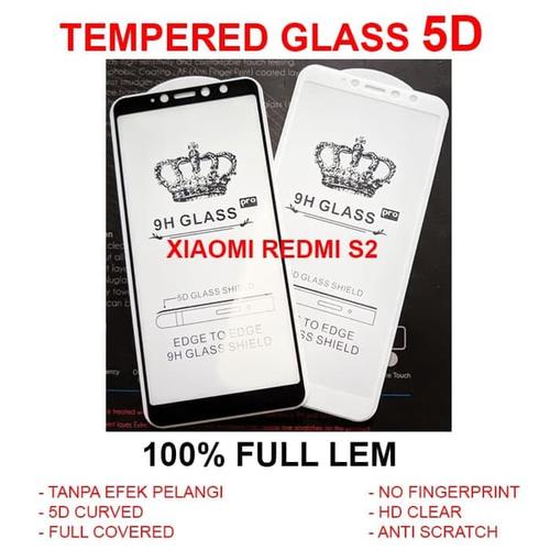 Foto Produk Xiaomi Redmi S2 full screen curve anti gores 3D 4D TEMPERED GLASS 5D dari Selularindotama