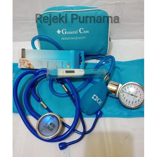 Foto Produk PAKET Lengkap Tensimeter + Stetoskop Biru - General Care dari IC_Medika
