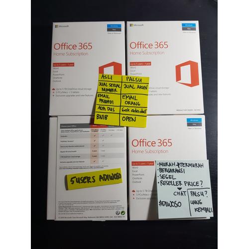 Foto Produk Microsoft Office 365 Home Premium 6 Users - 1 year ORIGINAL - ESD dari Adiwoso
