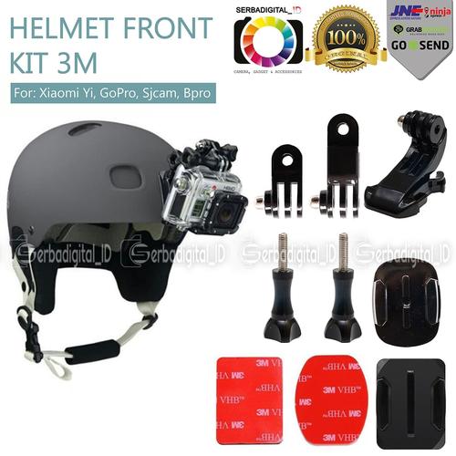Foto Produk Helmet Front Mount Kit 3M For Xiaomi Yi,GoPro,Sjcam,B Pro dari serbadigital-id