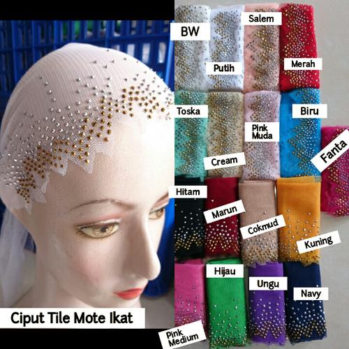 Foto Produk Ciput Ikat Mote Ikat Murah Inner Pesta Jilbab Hijab Pasmina Segiempat dari Kampung Kerudung