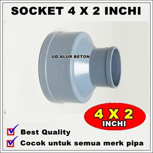 Jual Socket Overloop 4 X 2 Inchi / Sambungan Pipa Perlop PVC - Kota ...