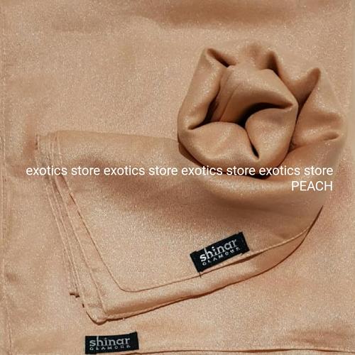 Foto Produk Jilbab Segiempat Shinar Glamour Katun Shimmer Ansania PEACH dari exotics-store