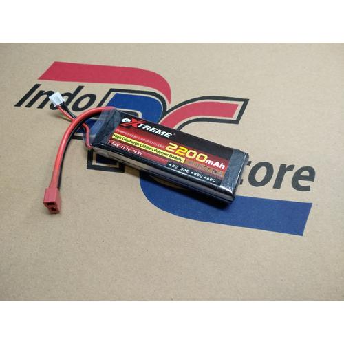 Foto Produk Baterai Lipo eXtreme 2200Mah 7,4V 2S 30C Deans plug dari IndoRCstore.Com