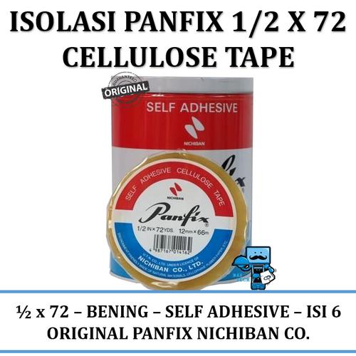 Foto Produk Isolasi Panfix 1/2 X 72 Cellulose Tape (isi 6) dari Das Livia Computer