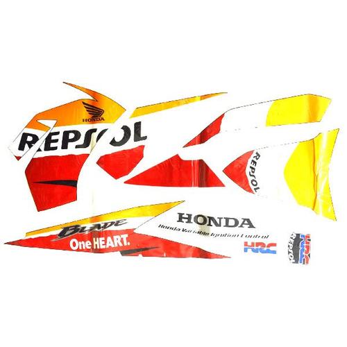 Foto Produk Sticker Body Kanan Orange Black – Blade 871X0K07970ZAR dari Honda Cengkareng