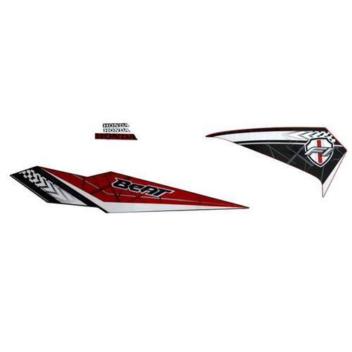 Foto Produk Sticker Body Kiri Merah Hitam – New BeAT eSP 871X0K81N00ZFL dari Honda Cengkareng