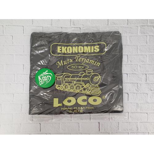 Foto Produk KANTONG PLASTIK HD LOCO EKONOMIS HITAM UK 28 dari KiosCepat