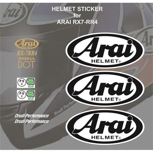 Foto Produk Sticker Set Helm Arai RX7 RR4 utk repaint modofication repair nt shoei dari Fuel