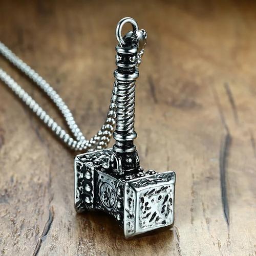 Jual Mens Solid Viking Thors Hammer 