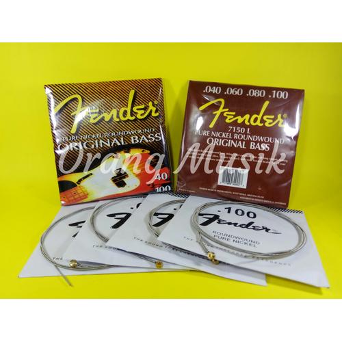Foto Produk Senar Bass Elektrik Fender Pure Nickel Roundwound 7150L 0.40 dari Orang Musik