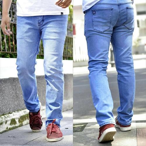 Foto Produk Celana Panjang Soft Jeans | Bahan Melar/Stretch | Uk. 27-32 - Biru, 28 dari aroystore