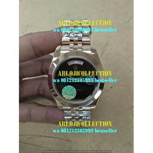 Jual Jam rolex day date rose gold metic 