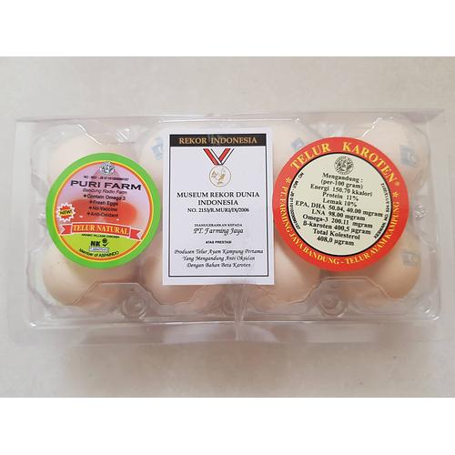 Gambar Telor Kampung Puri Farm 1 pak x 8pcs dari Madam Kwan Kota Bandung Tokopedia