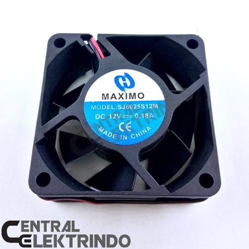 Foto Produk Fan Dc 12v|Kipas Dc 6cm Tebal 6x6cm dari Centralelektrindo