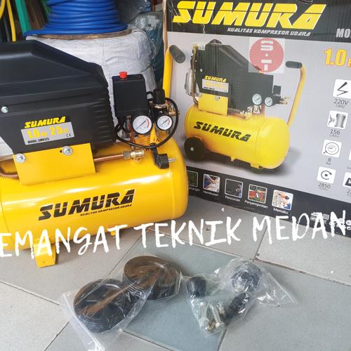 Foto Produk COMPRESSOR KOMPRESSOR KOMPRESOR UDARA LISTRIK PORTABLE SUMURA 125 1HP dari Semangat Teknik