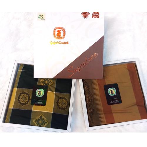 Foto Produk Sarung Gajah Duduk Signature Murah Halus Bagus Adem Jacquard (Eceran) dari Jaya Makmur Leo