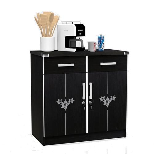 Foto Produk SUPER Kitchen Set Bagian Bawah Dua Pintu Hitam KSB 452 Walnut dari Super Furniture Online