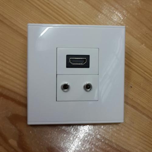 Jual stop kontak hdmi audio aux 3.5mm 