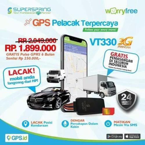 Foto Produk GPS TRACKER SUPERSPRING VT330 3G free kuota data 6 bulan dari Raja elektronic jakarta