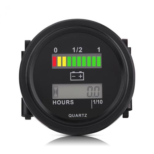 Jual LED Digital Battery Indicator Gauge with Hour Meter forklift