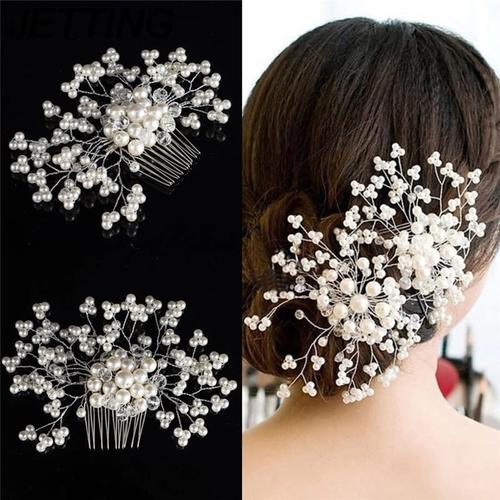 Foto Produk Sirkam rambut mutiara / aksesoris rambut sanggul pengantin dari QTINGSHOP