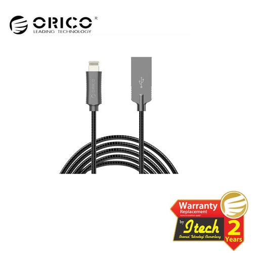 Foto Produk ORICO LTS-10 3A Stainless Steel Braided USB2.0 to Lightning Apple dari ORICO INDONESIA