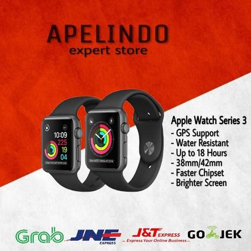 Jual Apple WATCH SERIES 3/S3 38 mm/38mm Black Space Gray White Resmi iBox -  Space Grey, Resmi Inter - Jakarta Pusat - Apelindo | Tokopedia